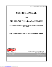 CEECO WPP-531-D-ADA-STROBE Service Manual
