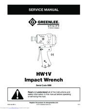 Greenlee HW1V Service Manual
