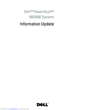 Dell PowerVault MD3000 Information Update