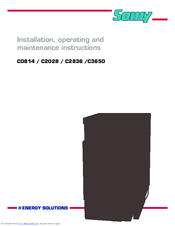 Somy C2028 Installation, Operating And Maintenance Instructions