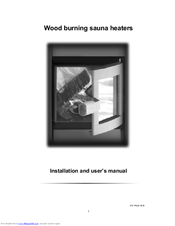 Helo Group Ltd Wood burning sauna heaters Installation And User Manual
