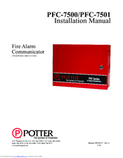 Potter PFC-7501 Installation Manual