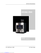 HLF Italian Design AROMA 3500 9BIMHEN35 Instruction Manual
