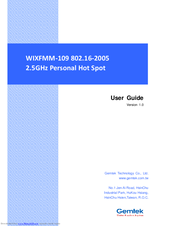 Gemtek Systems WIXFMM-109 User Manual