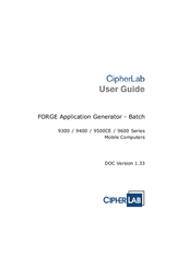 CipherLab 9600 Series User Manual