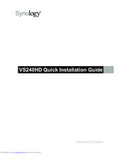 Synology VS240HD Quick Installation Manual
