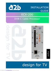 A2B Electronics ECX-200 Installation Manual