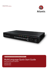 Atlantis NetDVR V810 Quick Start Manual