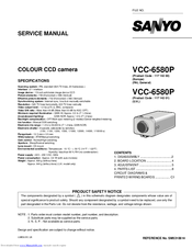 Sanyo VCC-6580P Service Manual