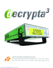 MCDI Decrypta3 User Manual