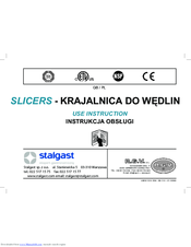 Stalgast Lady 723252 Use Instruction