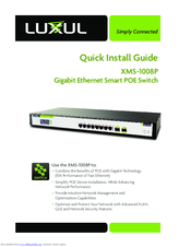 Luxul XMS-1008P Quick Install Manual