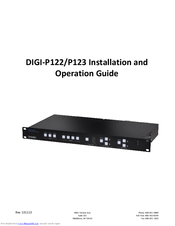 Intelix DIGI-P123 Operation Manual