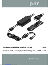goodbay NTS 90 W easy USB LCD 6A User Manual