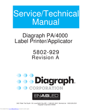 Diagraph PA/4000 Service Manual