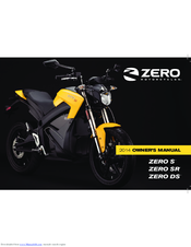 Zero Motorcycles Zero S Series 2014 Owner's Manual