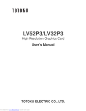 Totoku LV32P3 User Manual