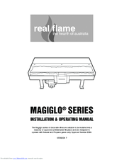 Real Flame MAGIGLO 400 Installation & Operating Manual