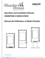 Mendip Stoves SOMERTON 2 compact Operation And Installation Manual