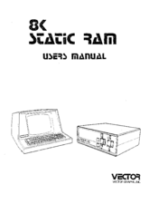 Vector 8K Static Ram User Manual