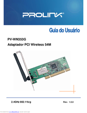 PROLiNK PV-WN353G User Manual