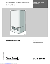 Buderus 500-24S Installation And Maintenance Instructions Manual