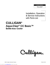Culligan Aqua-Cleer CC Basic RO Installation & Operation Manual