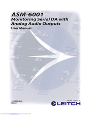 Leitch asm-6001 User Manual