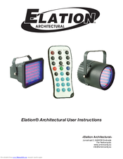 Elation Outdoor LED Par Fixture ELAR EXPAR User Instructions