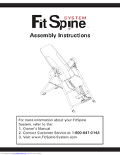 STL FitSpine System Assembly Instructions Manual