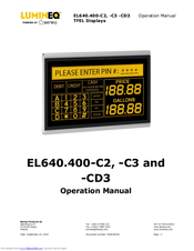 beneq EL640.400-CD3 Operation Manual