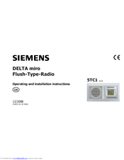 Siemens 5TC1 series Operating And Installation Instructions
