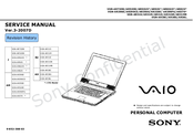 Sony VAIO AR Digital Studio VGN-AR370 CTO Service Manual