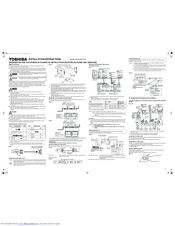 Toshiba TCB-EXS21TLE Installation Instructions