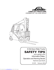 Linde H 80 D Operator's Manual