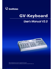 Geovision GV-Keyboard Manuals | ManualsLib