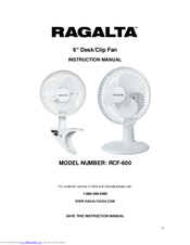 Ragalta RCF-600 Instruction Manual