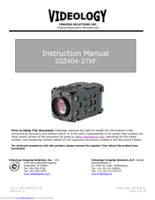 Videology 20Z404-27XF Instruction Manual