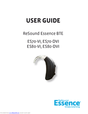 ReSound ES70-DVI User Manual