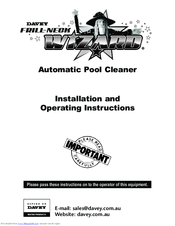 Davey Frill-NeckWizard Installation And Operating Instructions Manual