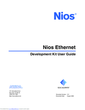 Altera Nios Ethernet User Manual