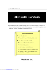 i-Rec Cam104 User Manual