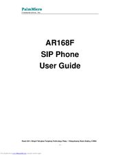 PalmMicro AR168F User Manual