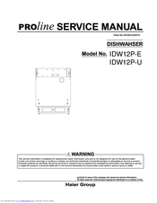 Haier proline IDW12P-E Servise Manual