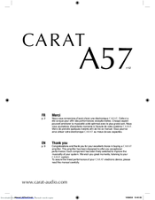 Carat A57 Owner's Manual