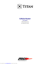 JTECH Titan Cellular Router User Manual