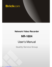 Brickcom NR-1604 \ User Manual