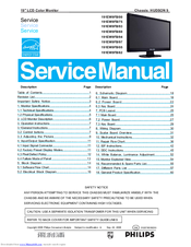Philips 191EW9FB/00 Service Manual