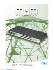 A2B Electronics MyM Pro T2 Installation Manual