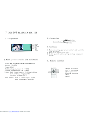 instructions for 9 tft lcd color monitor free sample